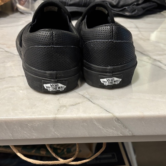 Vans Men's Perforated Black Slip-On Sneakers - Picture 3 of 8